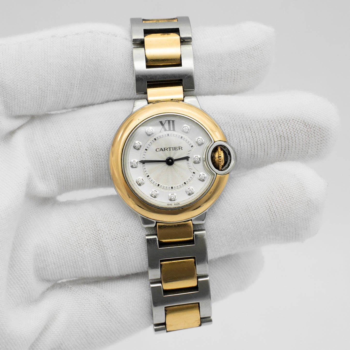 Cartier Ballon Bleu Combination W3BB0005 Silver Dial Rose Gold