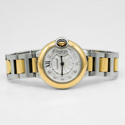 Cartier Ballon Bleu Combination W3BB0005 Silver Dial Rose Gold