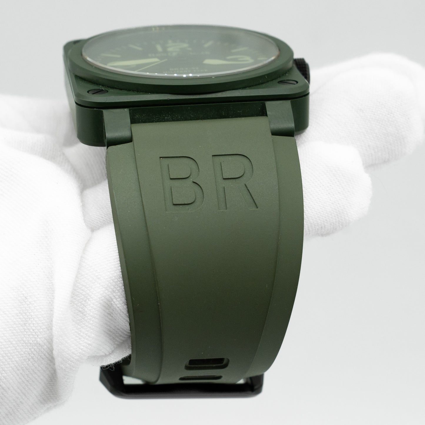 Bell & Ross BR 3 MILITARY CERAMIC BR03-92-CK Green Dial
