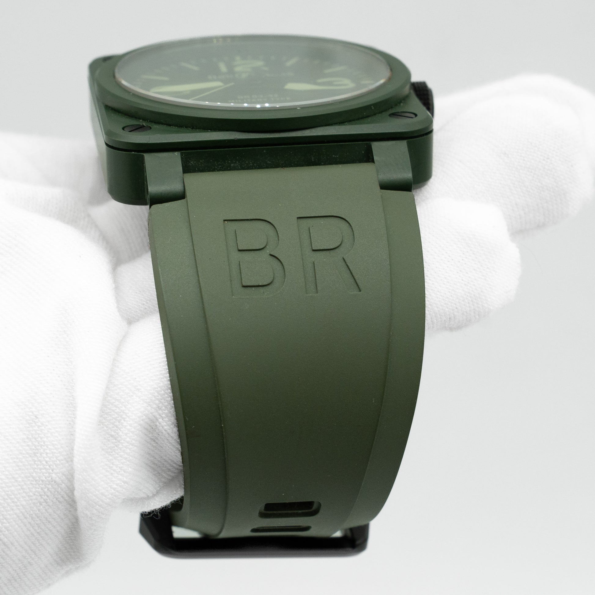 Bell & Ross BR 3 MILITARY CERAMIC BR03-92-CK Green Dial
