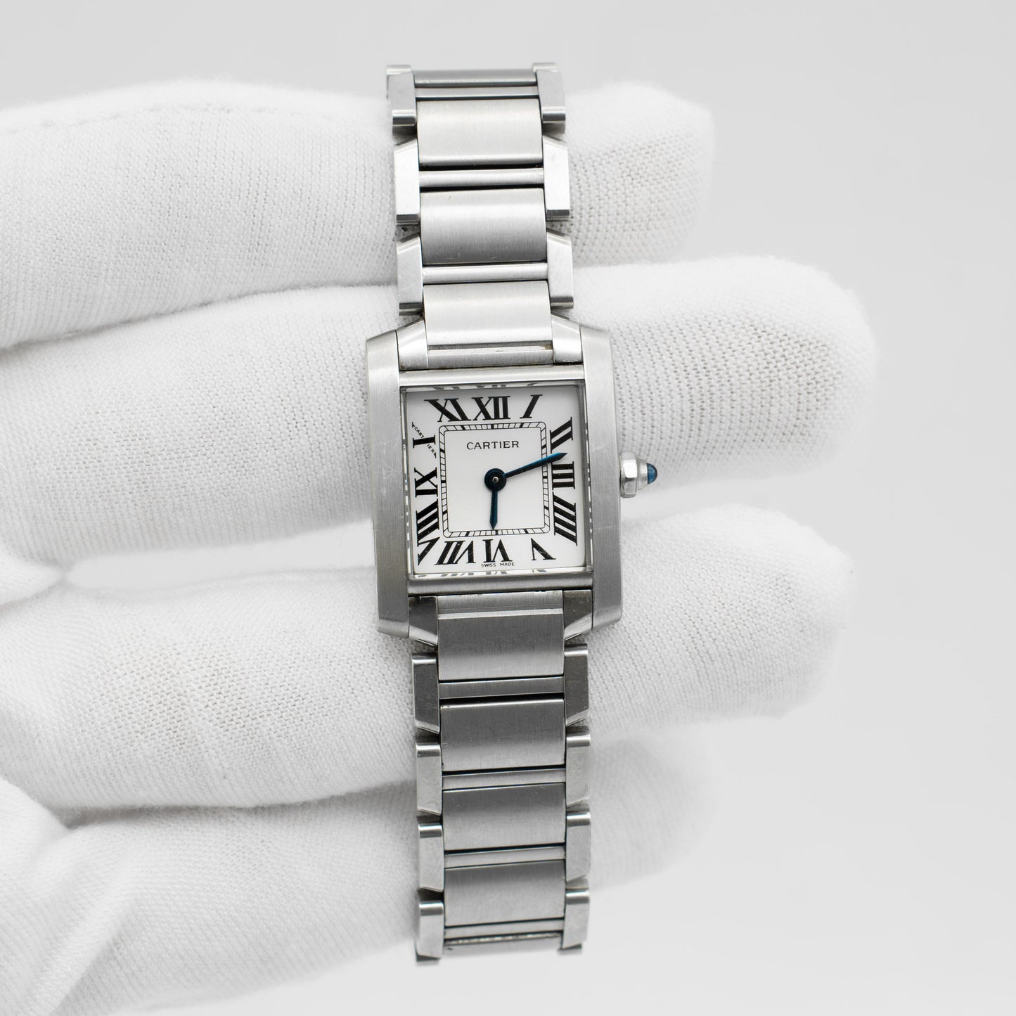 Cartier Tank Francaise 2384 W51008Q3 Stainless Steel 20mm Ladies' Quartz