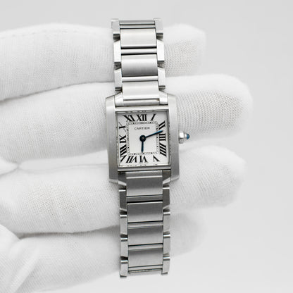 Cartier Tank Francaise 2384 W51008Q3 Stainless Steel 20mm Ladies' Quartz