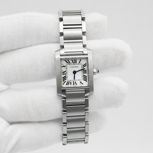 Cartier Tank Francaise 2384 W51008Q3 Stainless Steel 20mm Ladies' Quartz