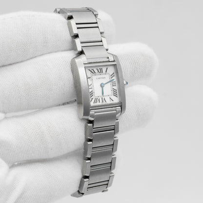 Cartier Tank Francaise 2384 W51008Q3 Stainless Steel 20mm Ladies' Quartz