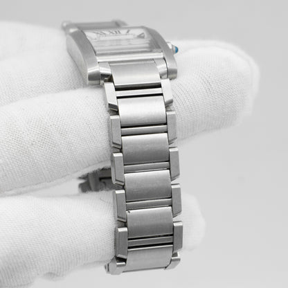 Cartier Tank Francaise 2384 W51008Q3 Stainless Steel 20mm Ladies' Quartz