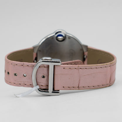 Cartier Ballon Bleu Pink Dial 33mm Automatic Steel WSBB0002