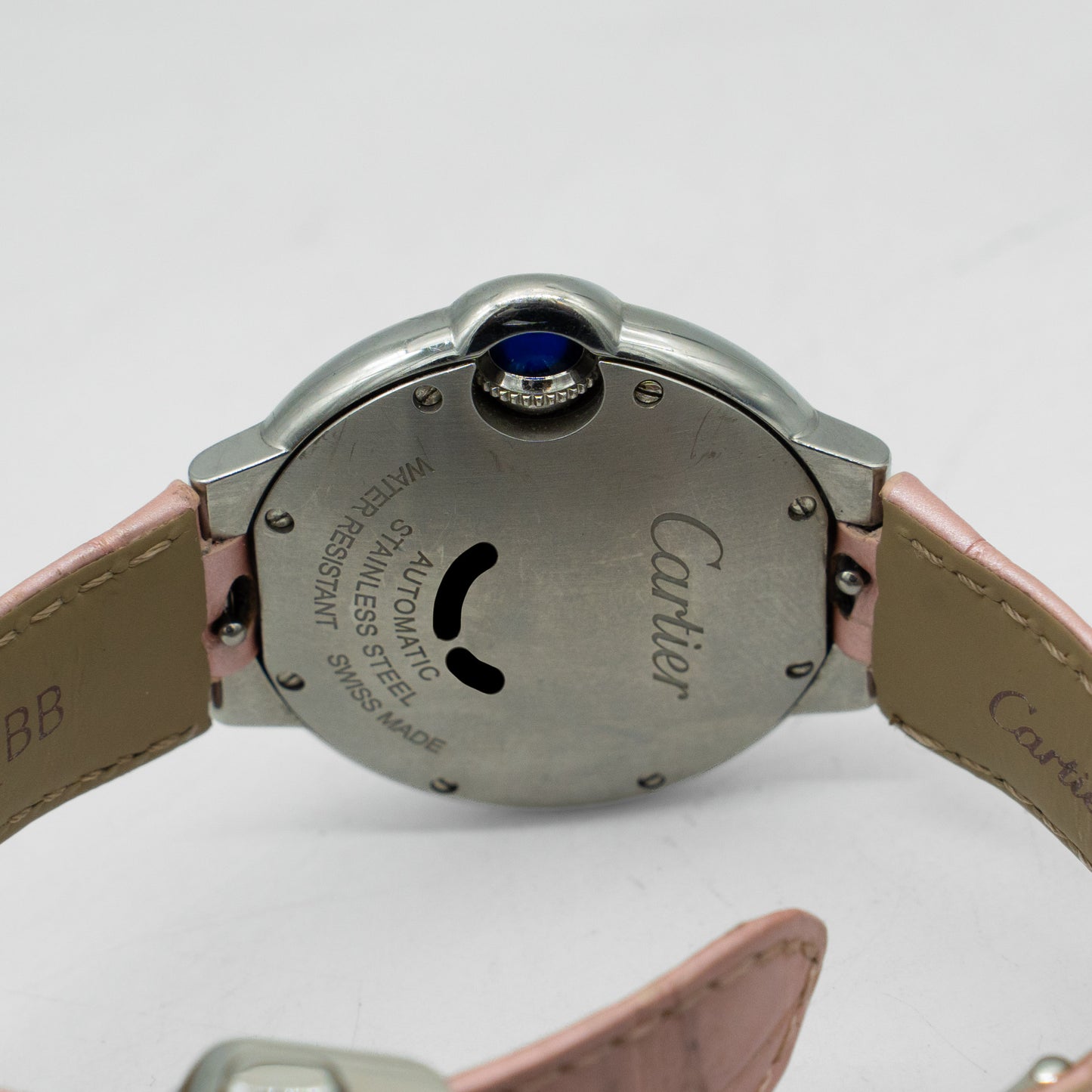 Cartier Ballon Bleu Pink Dial 33mm Automatic Steel WSBB0002