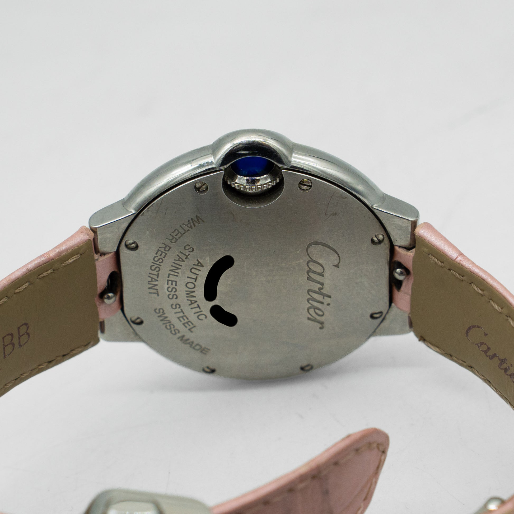 Cartier Ballon Bleu Pink Dial 33mm Automatic Steel WSBB0002