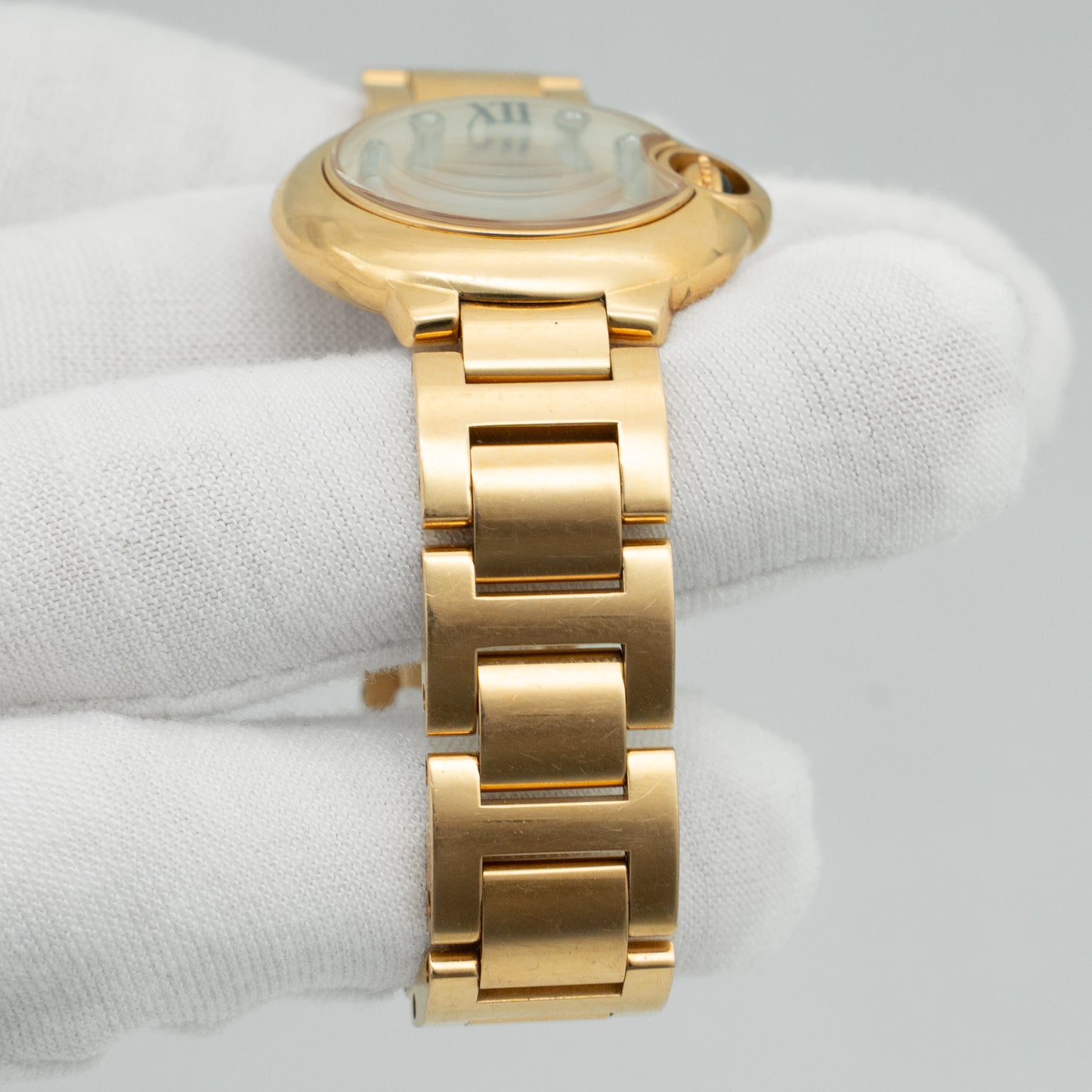 Cartier Ballon Bleu 28mm 18k Rose Gold Ladies Quartz Watch W69002Z2 3007