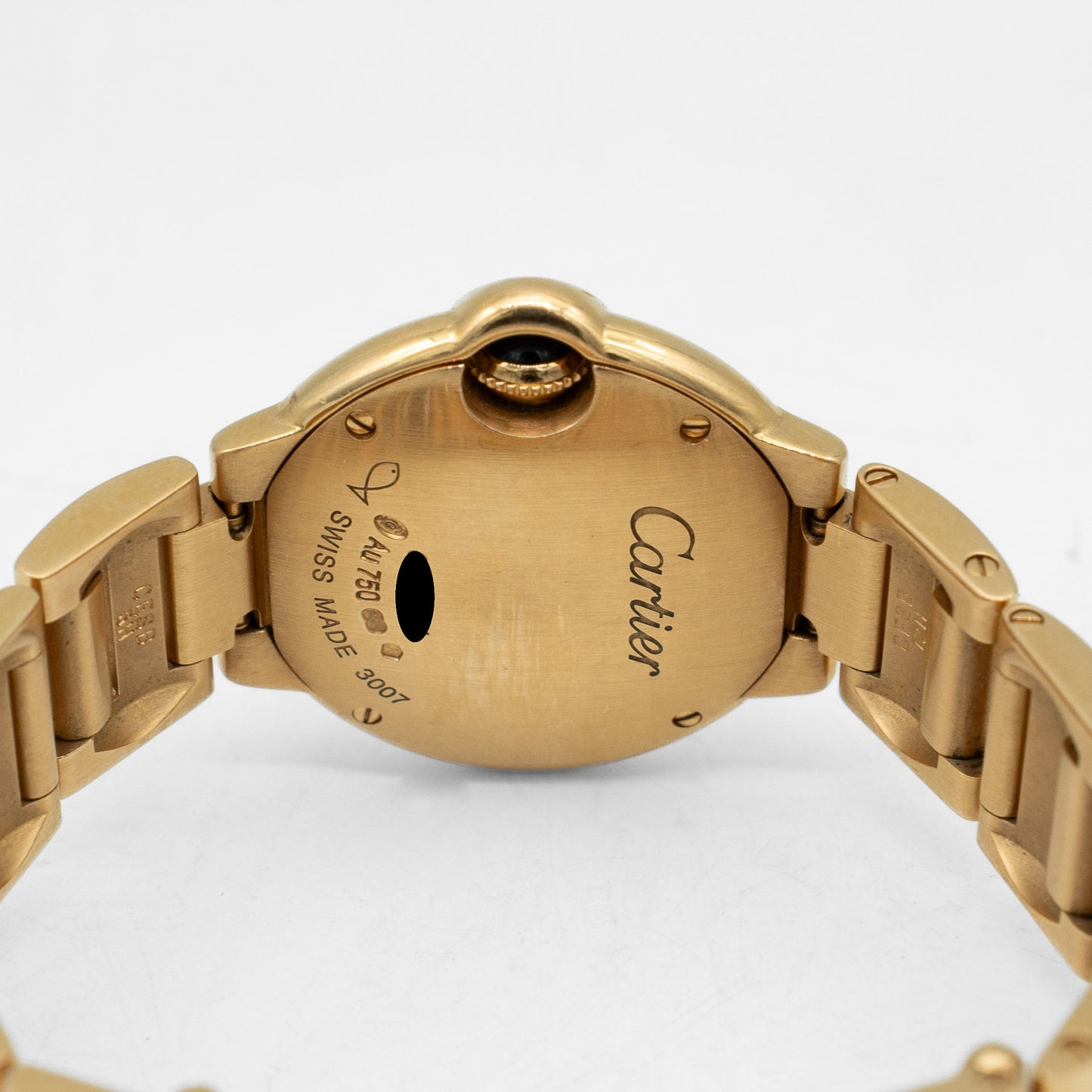 Cartier Ballon Bleu 28mm 18k Rose Gold Ladies Quartz Watch W69002Z2 3007