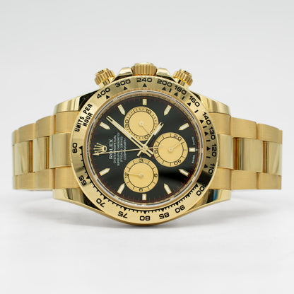 Rolex Daytona 40mm 126508 18K Yellow Gold Black Dial