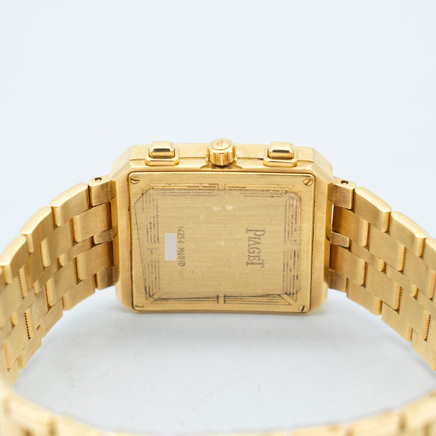 Piaget YG Protocol Chronograph 14254 Yellow Gold White Dial