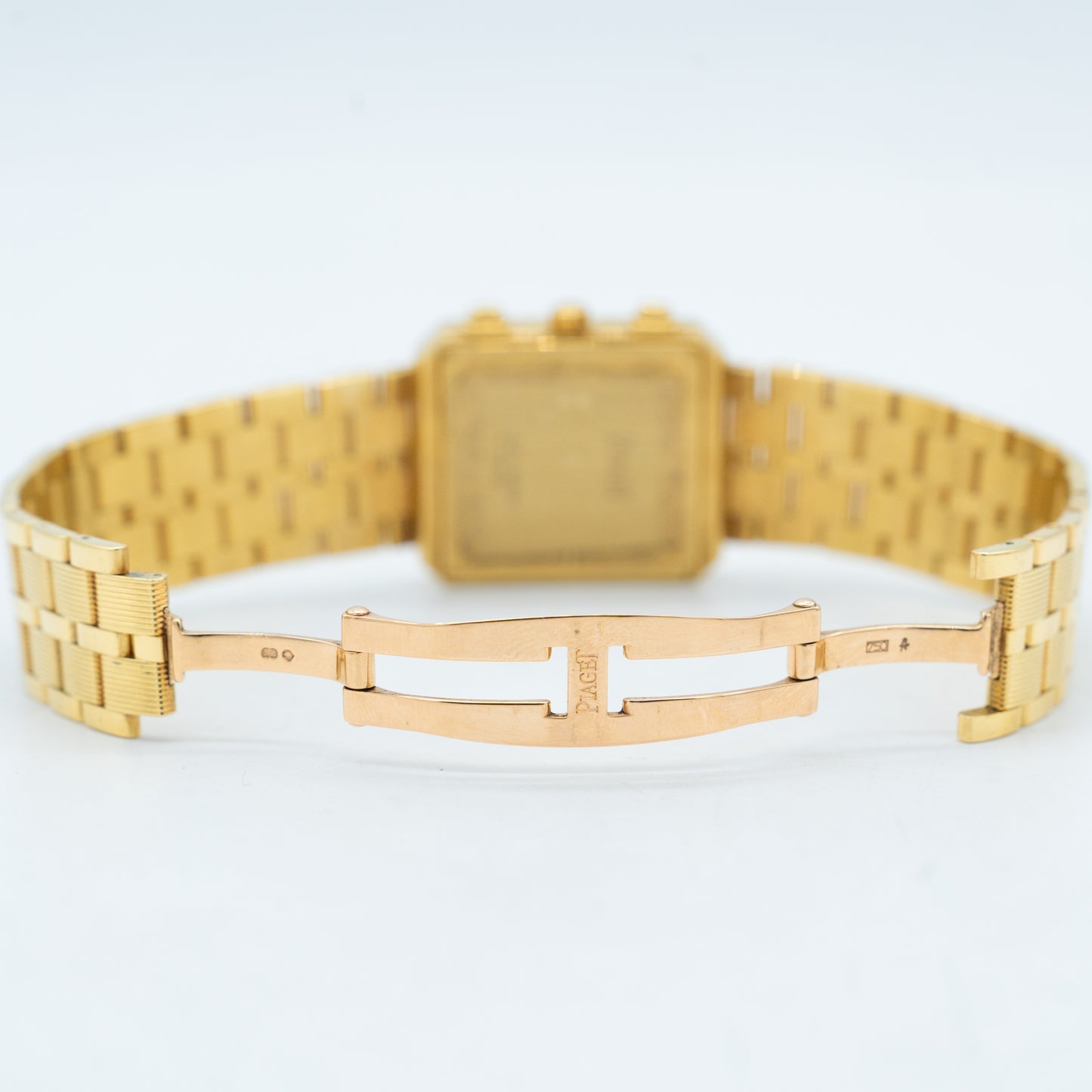 Piaget YG Protocol Chronograph 14254 Yellow Gold White Dial