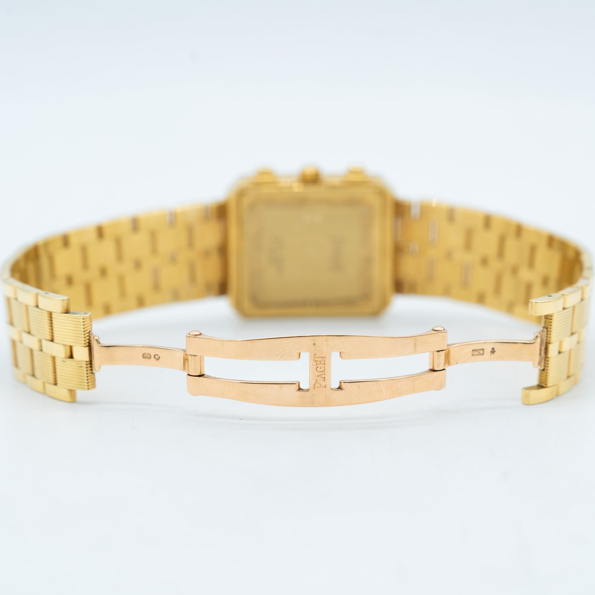 Piaget YG Protocol Chronograph 14254 Yellow Gold White Dial