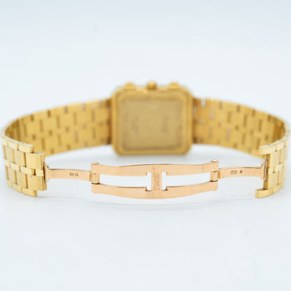 Piaget YG Protocol Chronograph 14254 Yellow Gold White Dial