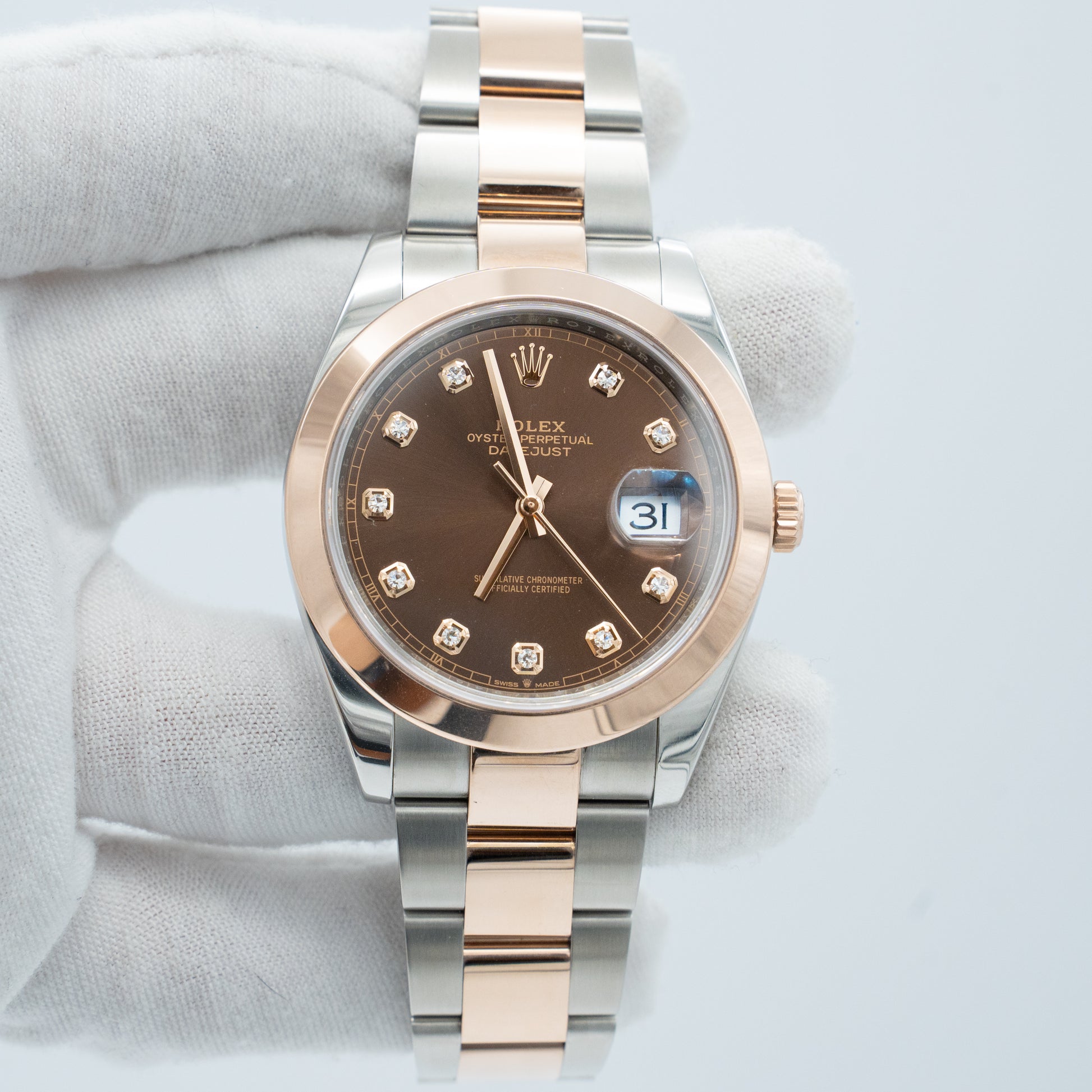 Rolex Datejust 41mm Chocolate Diamond Dial 126301