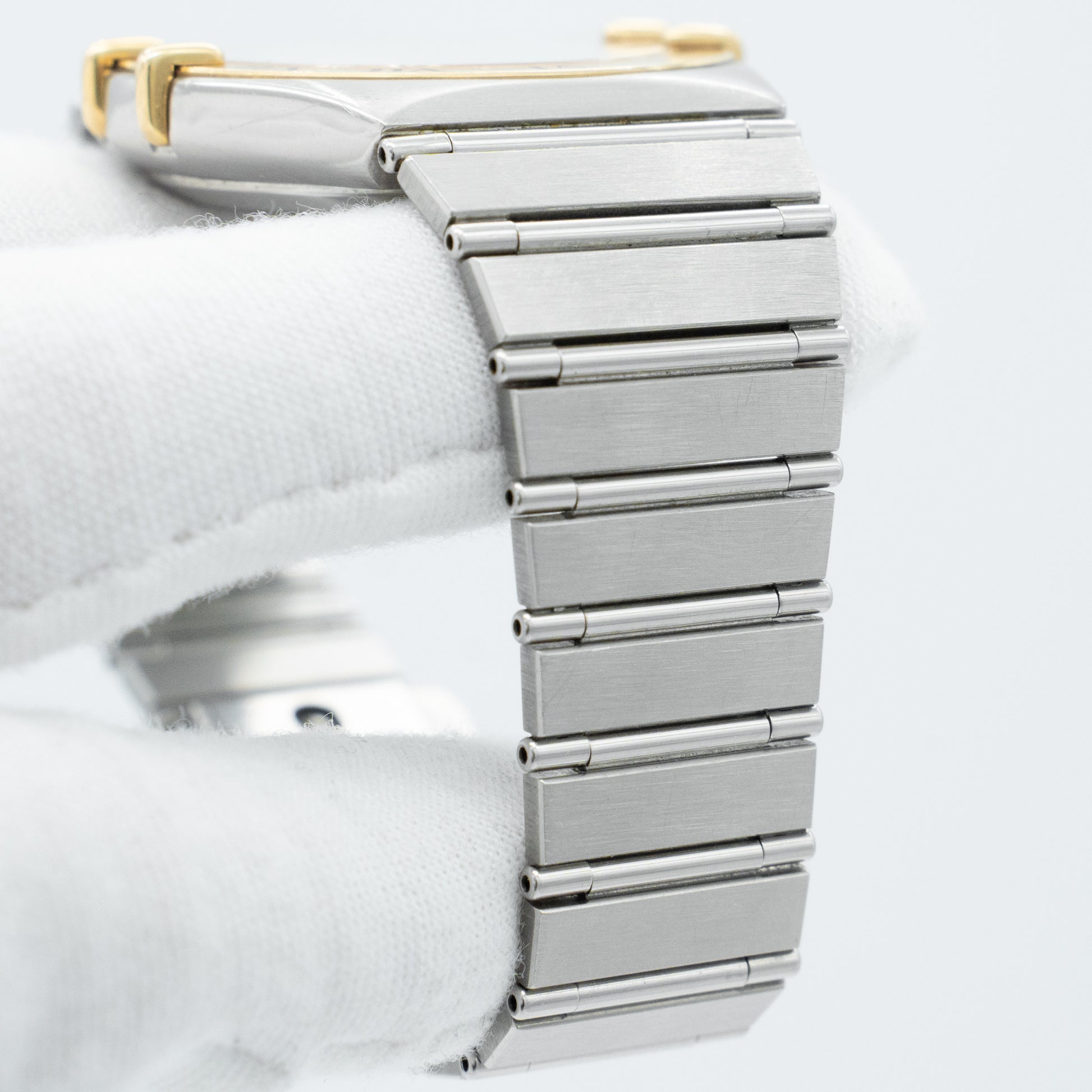Omega Constellation Yellow Gold White Dial Stainless Steel