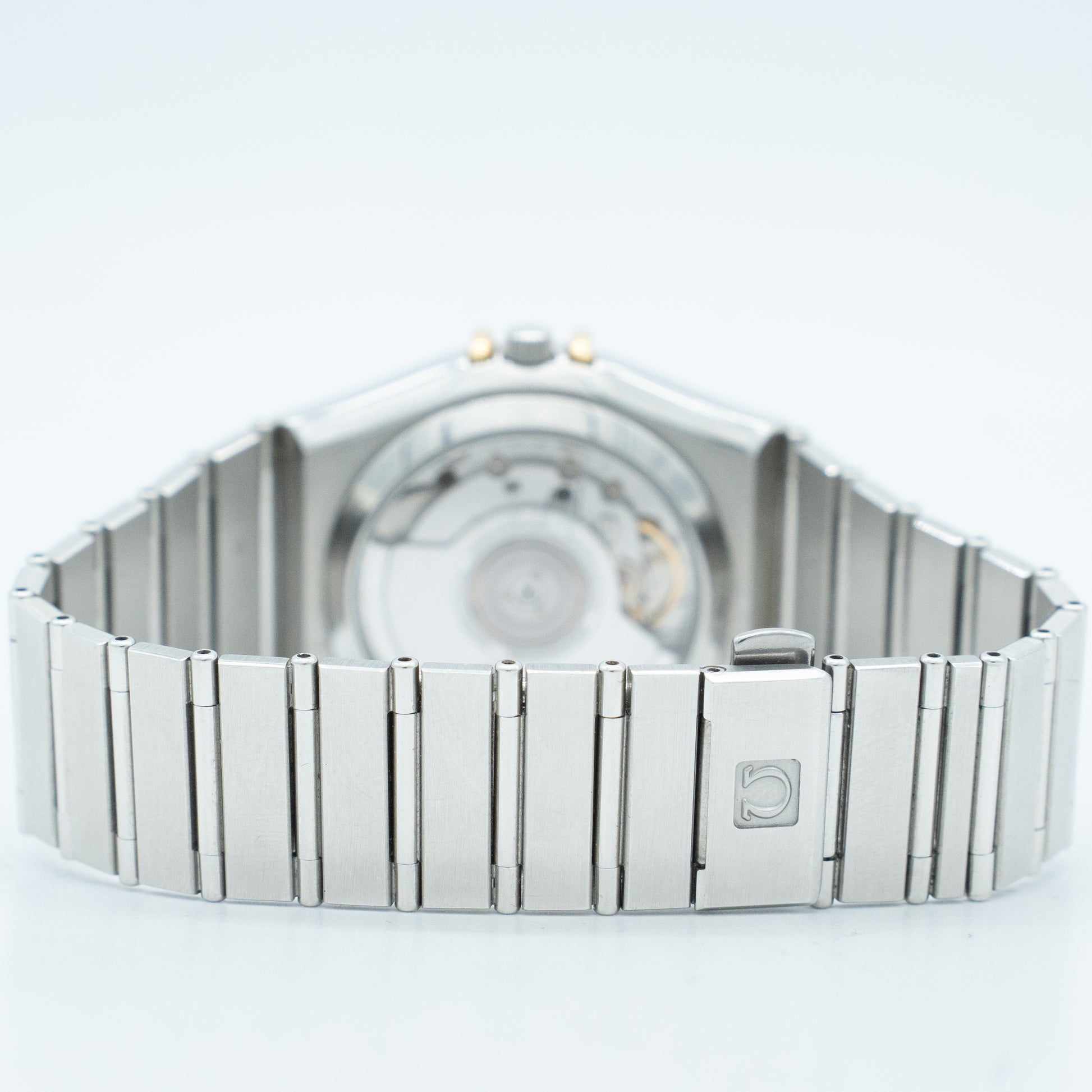 Omega Constellation Yellow Gold White Dial Stainless Steel