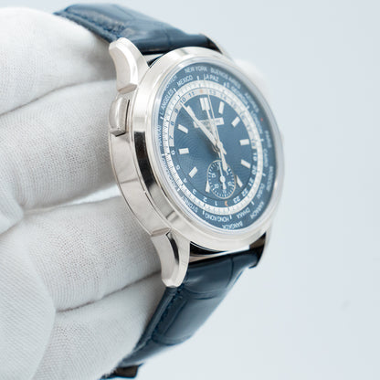 Patek Philippe World Time Chronograph 5930G-010 Blue Dial