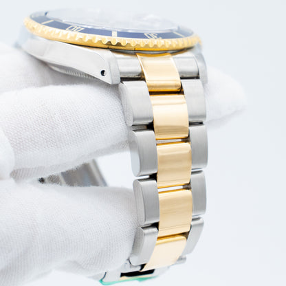Rolex Submariner Date 16613 40mm Blue Two-Tone 18K Yellow Gold Stainless
