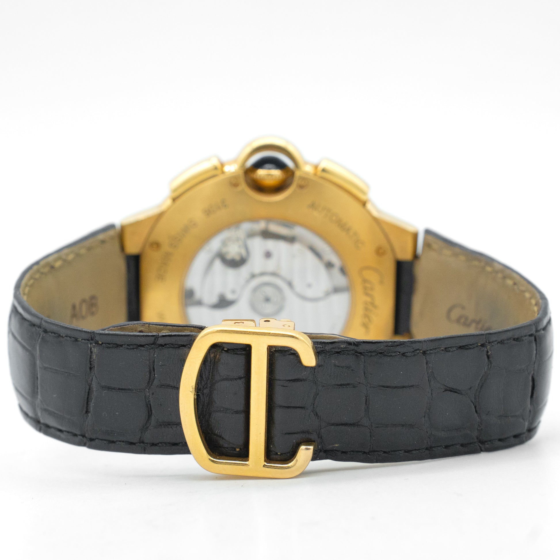 Cartier Ballon Bleu W6920007 44mm 18K Yellow Gold Silver Dial