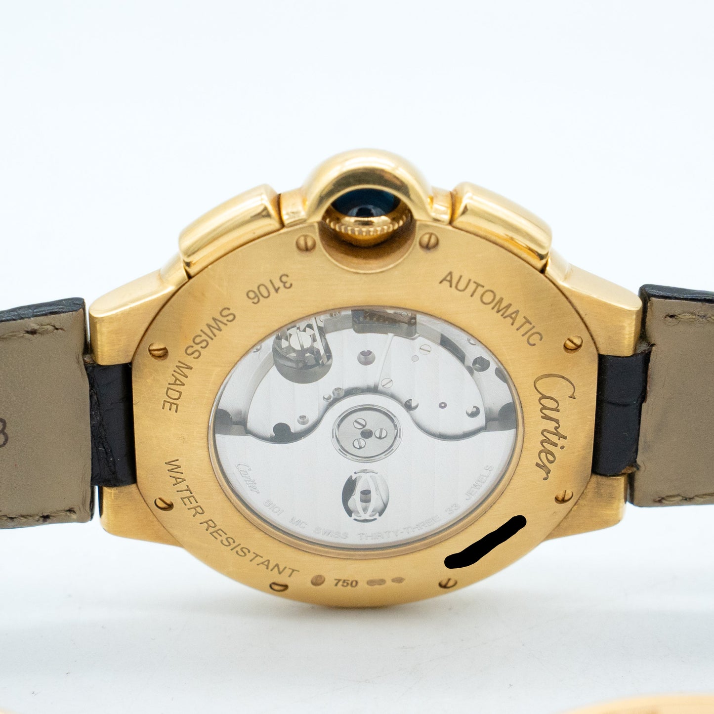 Cartier Ballon Bleu W6920007 44mm 18K Yellow Gold Silver Dial