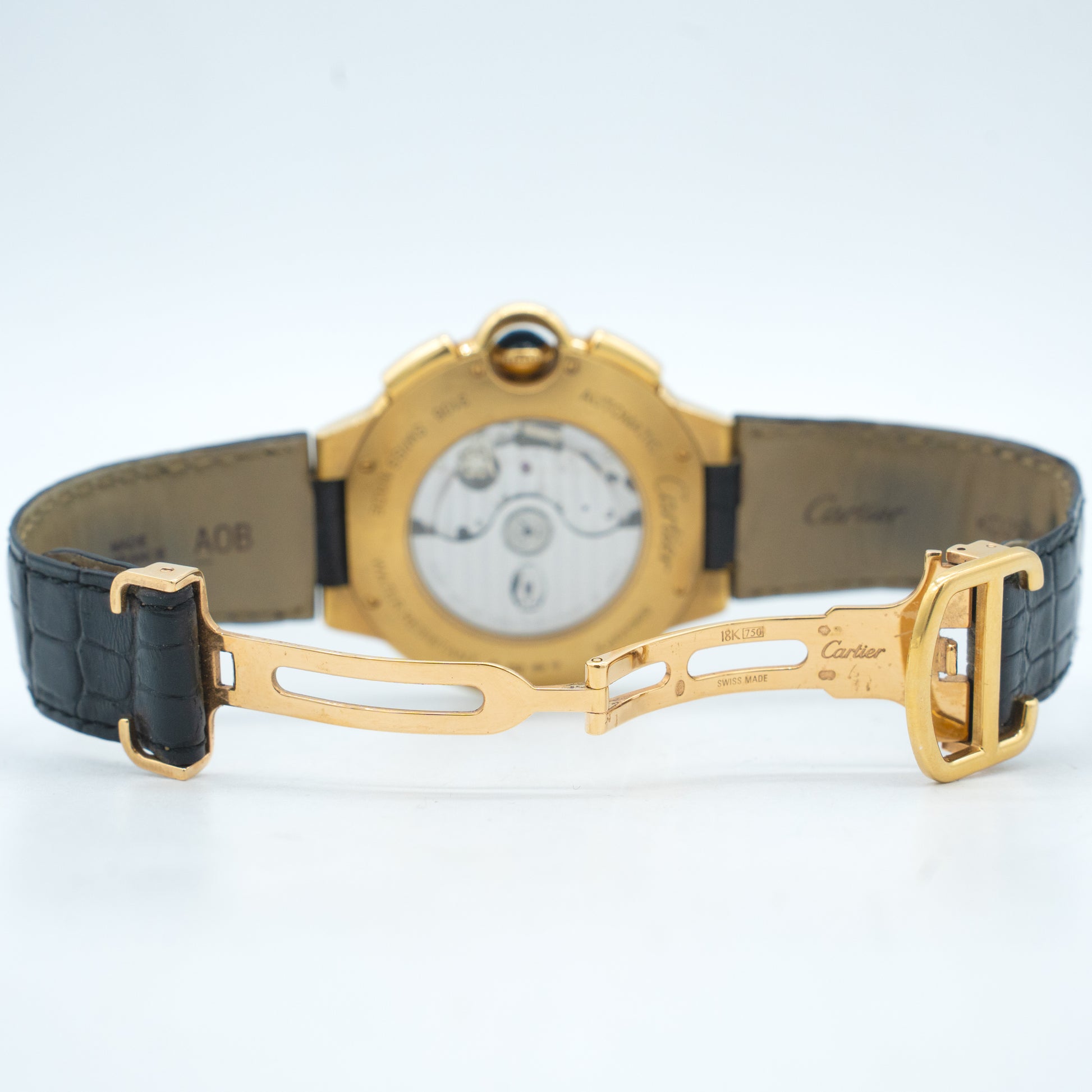 Cartier Ballon Bleu W6920007 44mm 18K Yellow Gold Silver Dial