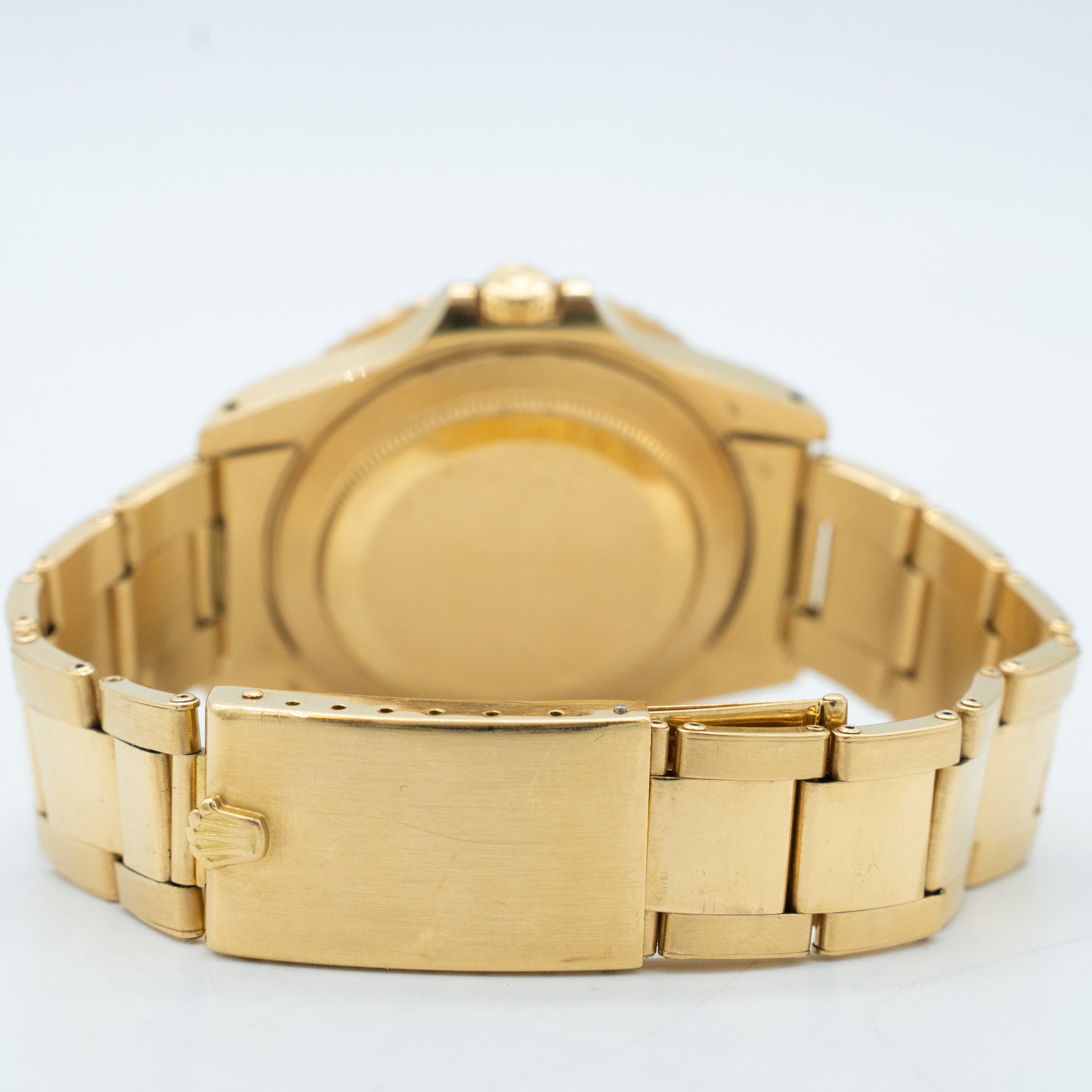 Rolex GMT-Master 16758 18k Yellow Gold Black Nipple Dial 40mm Oyster