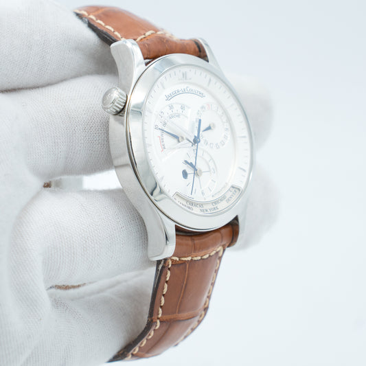 Jaeger LeCoultre Master Geographic Steel 142.8.92 with Ebay Authenticity Card