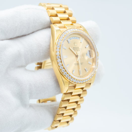 Rolex Day-Date 40mm President 228348 Factory Diamonds