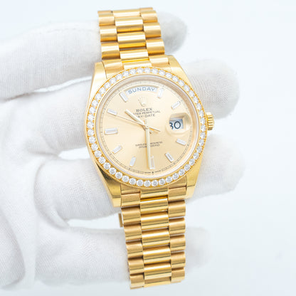 Rolex Day-Date 40mm President 228348 Factory Diamonds