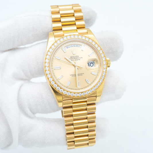 Rolex Day-Date 40mm President 228348 Factory Diamonds