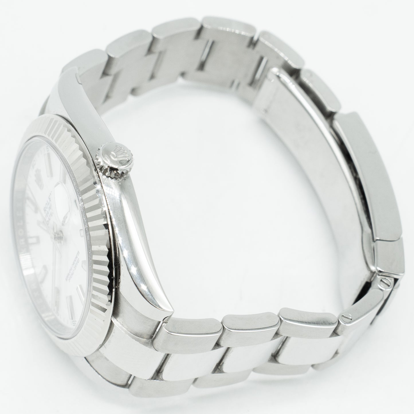 Rolex Datejust White Dial 126334 Fluted Bezel Oyster Bracelet 41MM