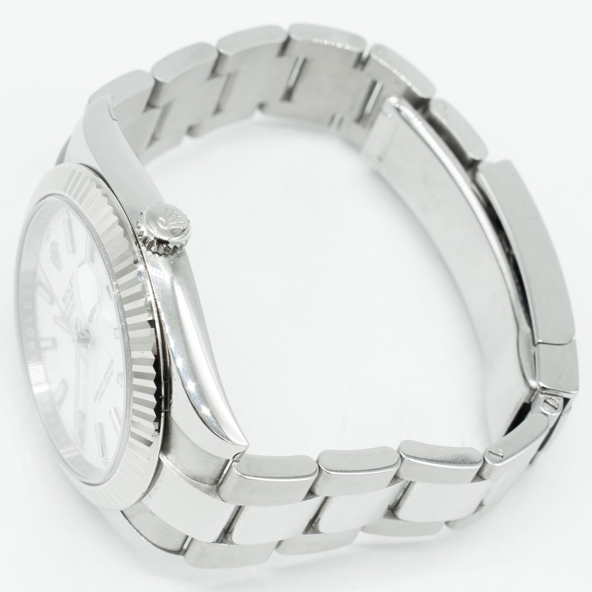 Rolex Datejust White Dial 126334 Fluted Bezel Oyster Bracelet 41MM