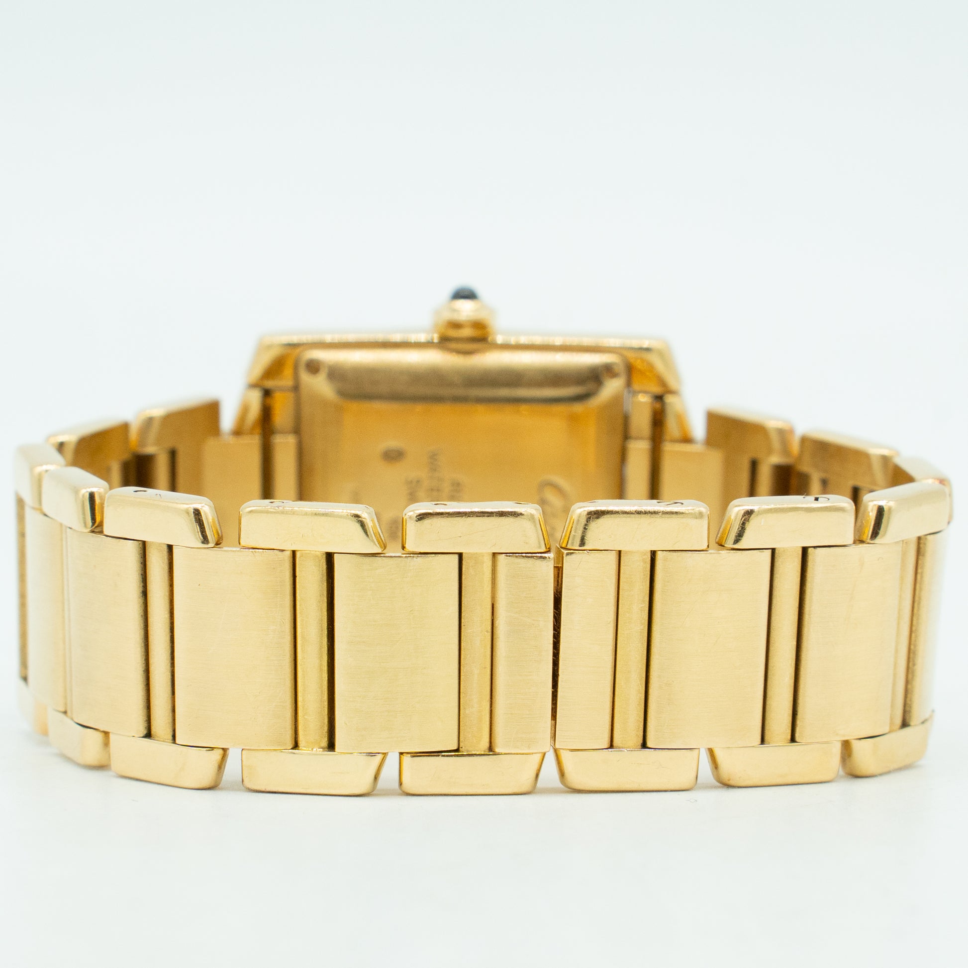 Cartier Tank Francaise 1840 Yellow Gold Ladies Watch White Dial