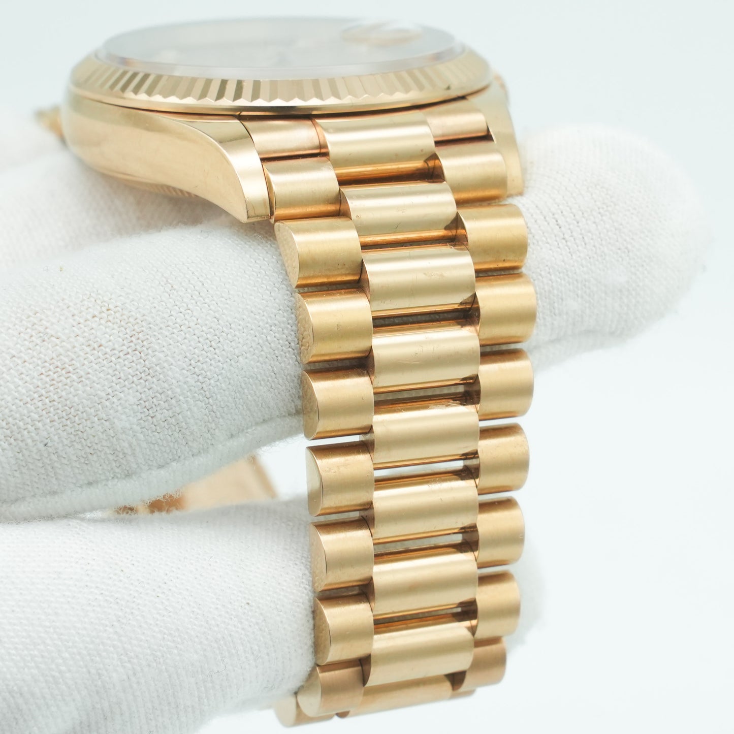 Rolex Day-Date 36mm 128235 Rose Gold President Rose Diamond Dial