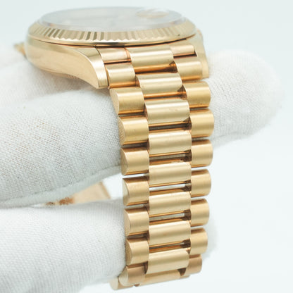 Rolex Day-Date 36mm 128235 Rose Gold President Rose Diamond Dial