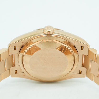 Rolex Day-Date 36mm 128235 Rose Gold President Rose Diamond Dial