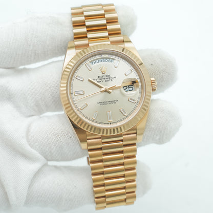 Rolex Day Date 40mm Sundust Dial 228235
