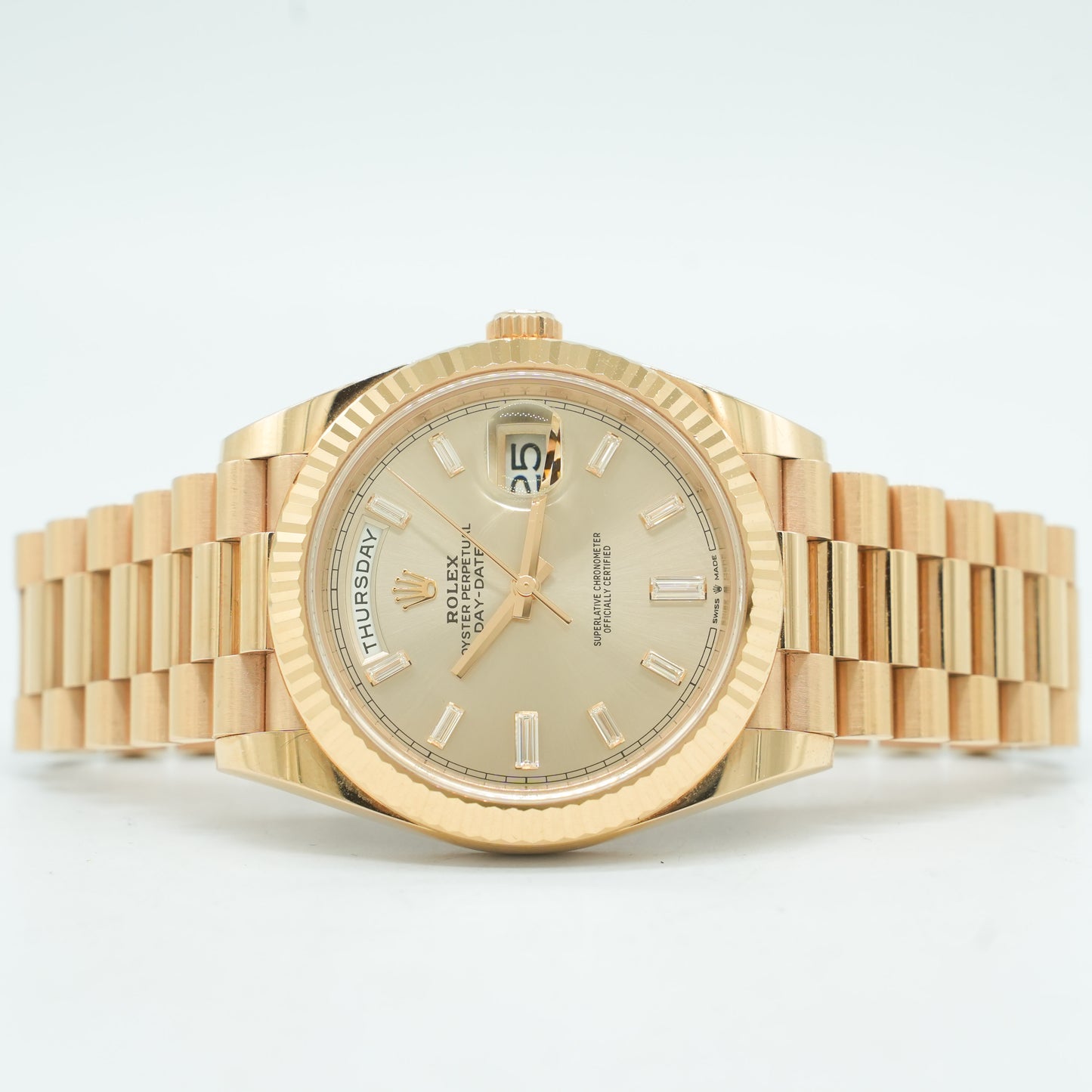 Rolex Day Date 40mm Sundust Dial 228235