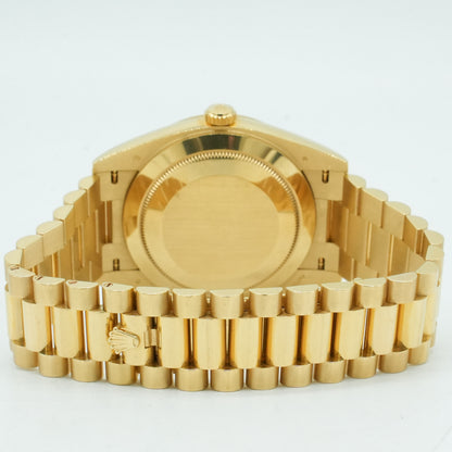 Rolex Day-Date 40 President 228238 Black Stick Yellow Gold