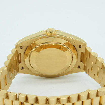 Rolex Day-Date 40 President 228238 Black Stick Yellow Gold