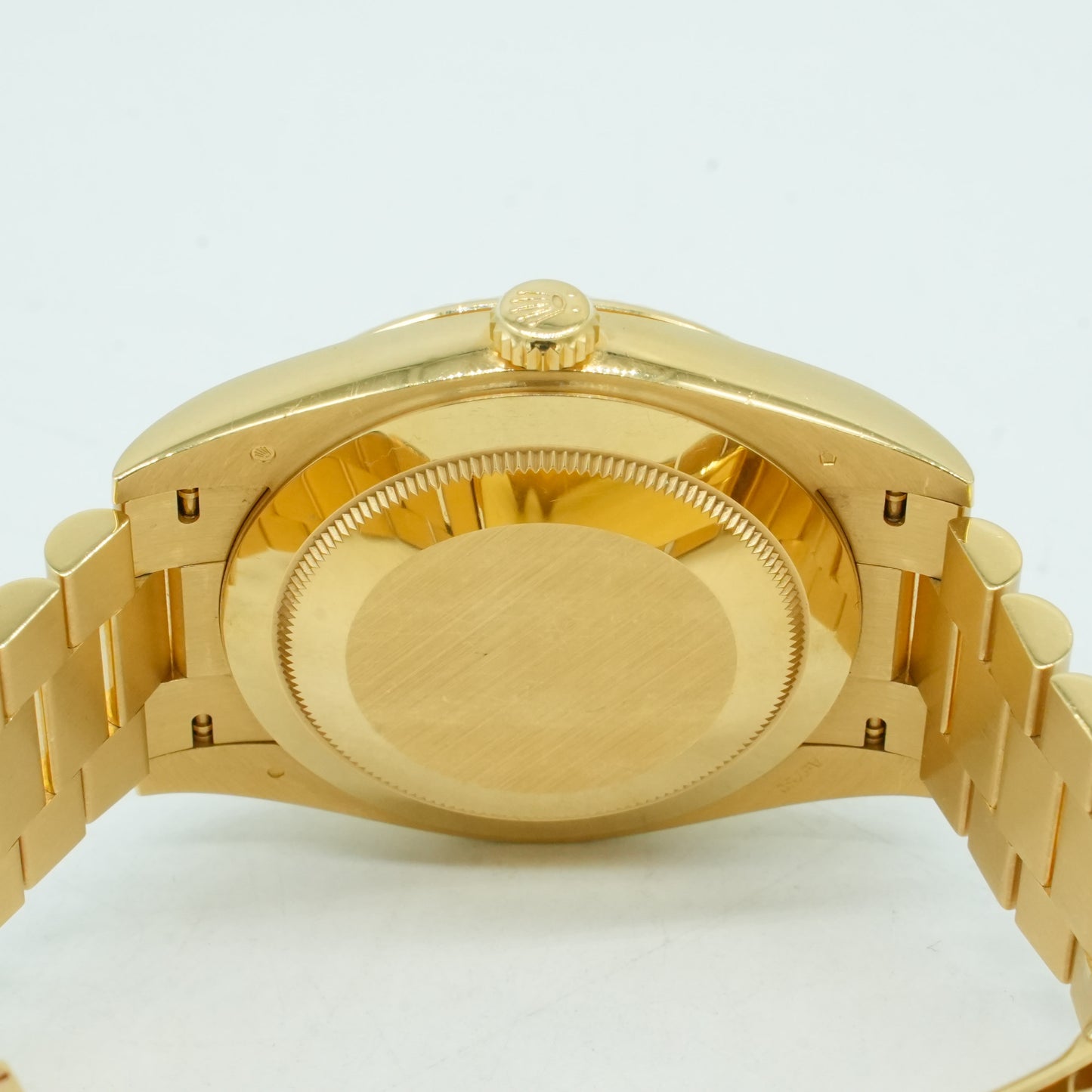 Rolex Day-Date II President 41mm Silver Roman 18K Yellow Gold 218238