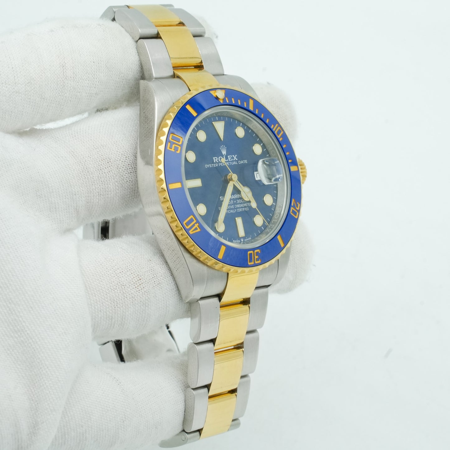 Rolex Submariner Date 18k Ceramic Blue Mens 41mm 126613lb