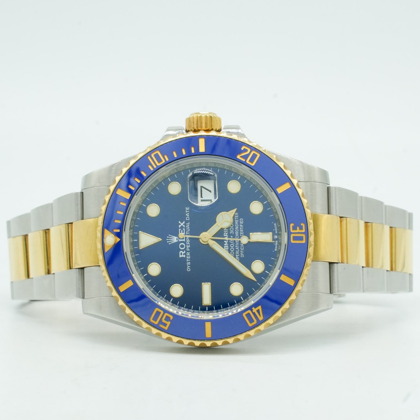 Rolex Submariner Date 18k Ceramic Blue Mens 41mm 126613lb