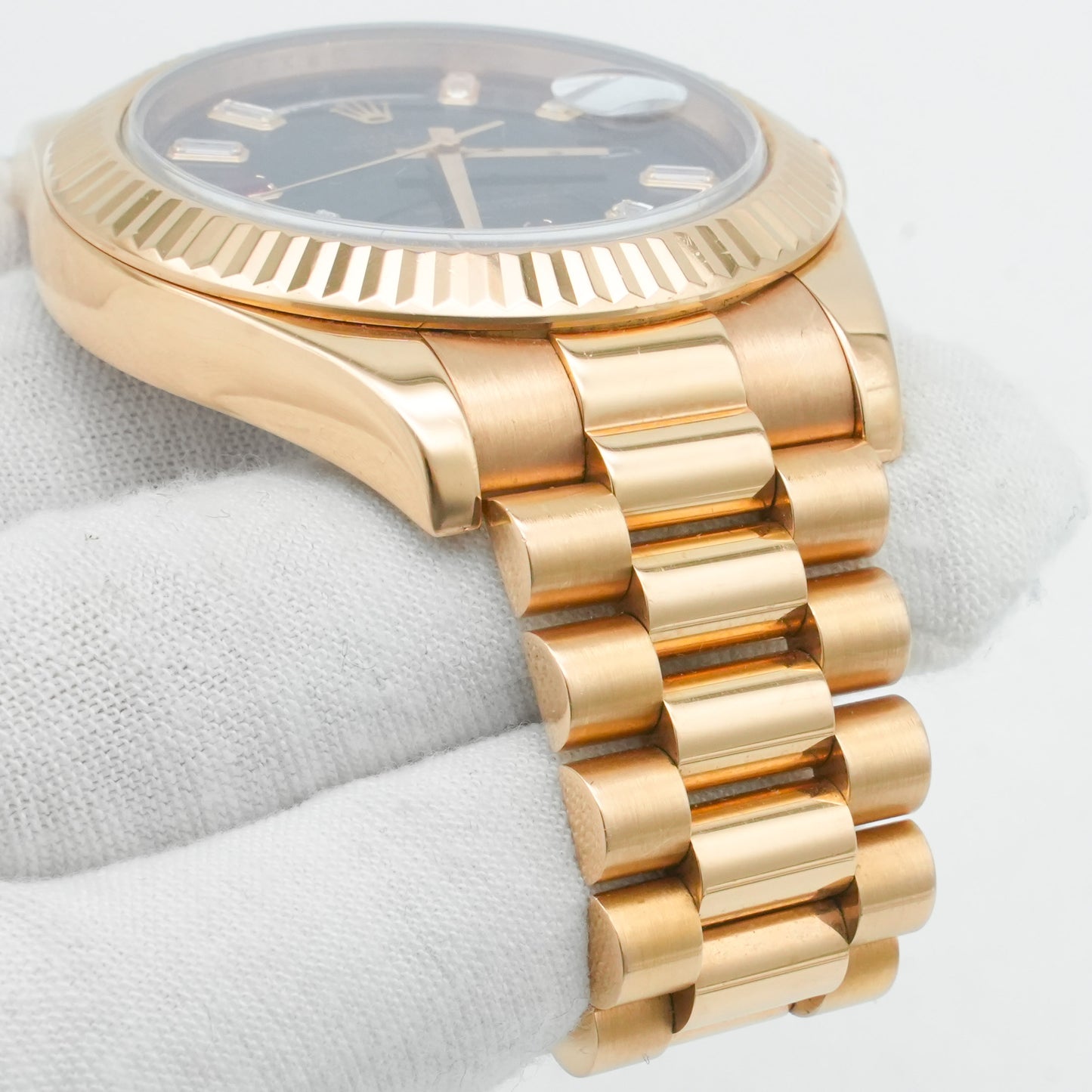 Rolex Day-Date II Diamond 2 Ruby 218235 Rose Gold 18K 41mm