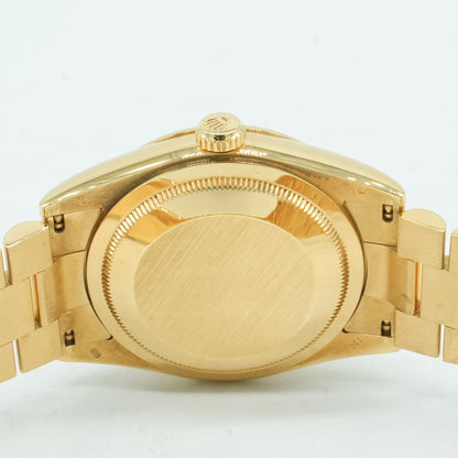 ROLEX Day-Date 36mm 118238 Yellow Diamond Champagne Dial