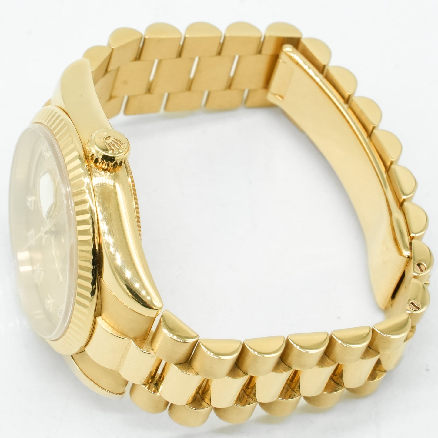 ROLEX Day-Date 36mm 118238 Yellow Diamond Champagne Dial