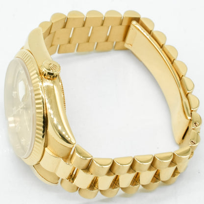 ROLEX Day-Date 36mm 118238 Yellow Diamond Champagne Dial