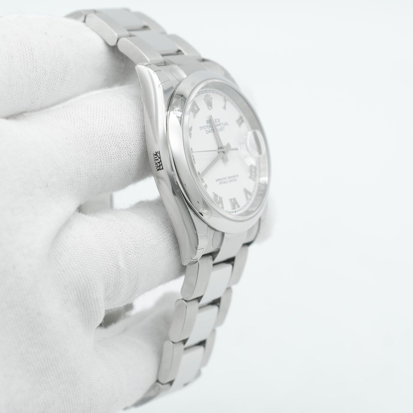 Rolex Datejust 36mm 126200 White Roman Dial Domed Bezel